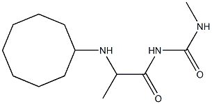 1-[2-(cyclooctylamino)propanoyl]-3-methylurea 结构式