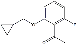 1-[2-(cyclopropylmethoxy)-6-fluorophenyl]ethan-1-one 结构式