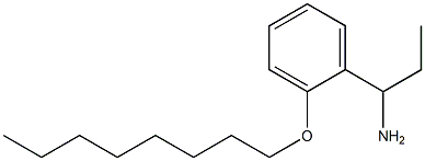 1-[2-(octyloxy)phenyl]propan-1-amine 结构式