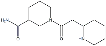 1-[2-(piperidin-2-yl)acetyl]piperidine-3-carboxamide 结构式