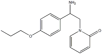 1-[2-amino-2-(4-propoxyphenyl)ethyl]pyridin-2(1H)-one 结构式