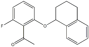 1-[2-fluoro-6-(1,2,3,4-tetrahydronaphthalen-1-yloxy)phenyl]ethan-1-one 结构式