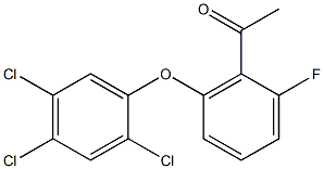 1-[2-fluoro-6-(2,4,5-trichlorophenoxy)phenyl]ethan-1-one 结构式