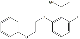 1-[2-fluoro-6-(2-phenoxyethoxy)phenyl]ethan-1-amine 结构式