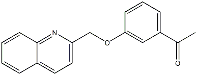 1-[3-(quinolin-2-ylmethoxy)phenyl]ethan-1-one 结构式
