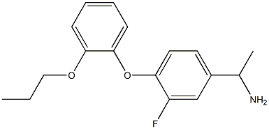 1-[3-fluoro-4-(2-propoxyphenoxy)phenyl]ethan-1-amine 结构式