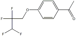 1-[4-(2,2,3,3-tetrafluoropropoxy)phenyl]ethan-1-one 结构式