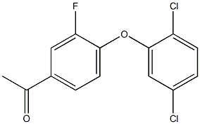 1-[4-(2,5-dichlorophenoxy)-3-fluorophenyl]ethan-1-one 结构式