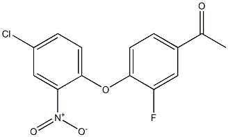 1-[4-(4-chloro-2-nitrophenoxy)-3-fluorophenyl]ethan-1-one 结构式
