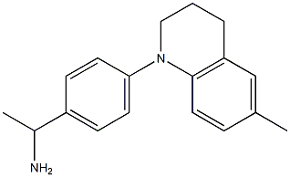 1-[4-(6-methyl-1,2,3,4-tetrahydroquinolin-1-yl)phenyl]ethan-1-amine 结构式