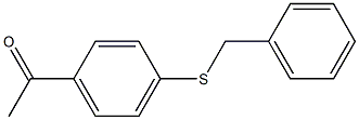 1-[4-(benzylsulfanyl)phenyl]ethan-1-one 结构式