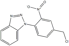 1-[4-(chloromethyl)-2-nitrophenyl]-1H-1,2,3-benzotriazole 结构式