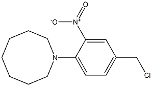 1-[4-(chloromethyl)-2-nitrophenyl]azocane 结构式
