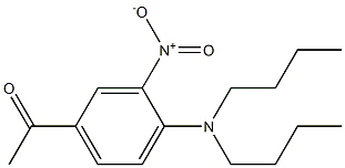 1-[4-(dibutylamino)-3-nitrophenyl]ethan-1-one 结构式