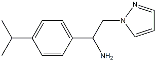 1-[4-(propan-2-yl)phenyl]-2-(1H-pyrazol-1-yl)ethan-1-amine 结构式