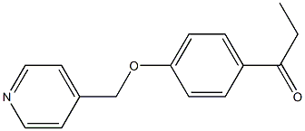 1-[4-(pyridin-4-ylmethoxy)phenyl]propan-1-one 结构式