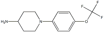 1-[4-(trifluoromethoxy)phenyl]piperidin-4-amine 结构式