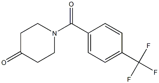 1-[4-(trifluoromethyl)benzoyl]piperidin-4-one 结构式