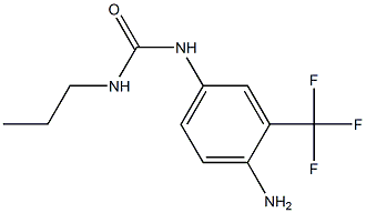 1-[4-amino-3-(trifluoromethyl)phenyl]-3-propylurea 结构式