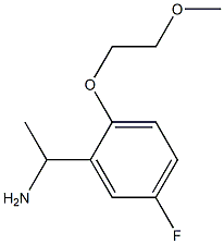 1-[5-fluoro-2-(2-methoxyethoxy)phenyl]ethan-1-amine 结构式