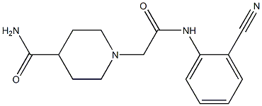 1-{[(2-cyanophenyl)carbamoyl]methyl}piperidine-4-carboxamide 结构式