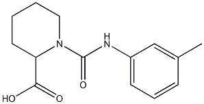 1-{[(3-methylphenyl)amino]carbonyl}piperidine-2-carboxylic acid 结构式