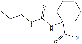 1-{[(propylamino)carbonyl]amino}cyclohexanecarboxylic acid 结构式