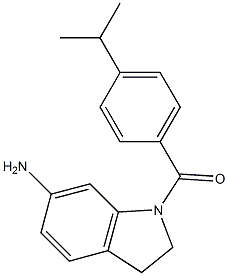 1-{[4-(propan-2-yl)phenyl]carbonyl}-2,3-dihydro-1H-indol-6-amine 结构式