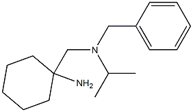 1-{[benzyl(propan-2-yl)amino]methyl}cyclohexan-1-amine 结构式