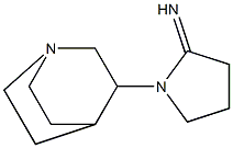 1-{1-azabicyclo[2.2.2]octan-3-yl}pyrrolidin-2-imine 结构式