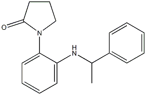 1-{2-[(1-phenylethyl)amino]phenyl}pyrrolidin-2-one 结构式