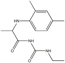 1-{2-[(2,4-dimethylphenyl)amino]propanoyl}-3-ethylurea 结构式