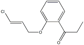 1-{2-[(3-chloroprop-2-en-1-yl)oxy]phenyl}propan-1-one 结构式