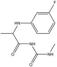 1-{2-[(3-fluorophenyl)amino]propanoyl}-3-methylurea 结构式