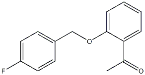 1-{2-[(4-fluorophenyl)methoxy]phenyl}ethan-1-one 结构式