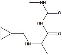 1-{2-[(cyclopropylmethyl)amino]propanoyl}-3-methylurea 结构式