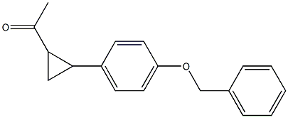 1-{2-[4-(benzyloxy)phenyl]cyclopropyl}ethan-1-one 结构式