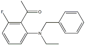 1-{2-[benzyl(ethyl)amino]-6-fluorophenyl}ethan-1-one 结构式
