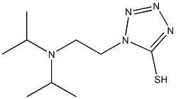 1-{2-[bis(propan-2-yl)amino]ethyl}-1H-1,2,3,4-tetrazole-5-thiol 结构式