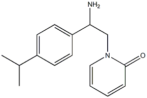 1-{2-amino-2-[4-(propan-2-yl)phenyl]ethyl}-1,2-dihydropyridin-2-one 结构式