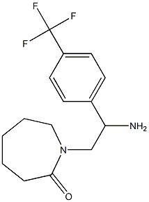 1-{2-amino-2-[4-(trifluoromethyl)phenyl]ethyl}azepan-2-one 结构式
