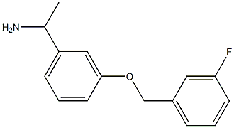 1-{3-[(3-fluorobenzyl)oxy]phenyl}ethanamine 结构式