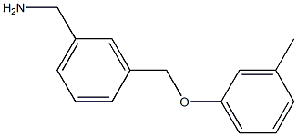 1-{3-[(3-methylphenoxy)methyl]phenyl}methanamine 结构式