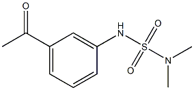1-{3-[(dimethylsulfamoyl)amino]phenyl}ethan-1-one 结构式