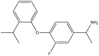 1-{3-fluoro-4-[2-(propan-2-yl)phenoxy]phenyl}ethan-1-amine 结构式