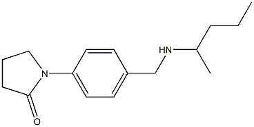 1-{4-[(pentan-2-ylamino)methyl]phenyl}pyrrolidin-2-one 结构式
