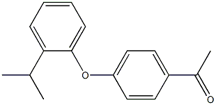 1-{4-[2-(propan-2-yl)phenoxy]phenyl}ethan-1-one 结构式