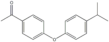 1-{4-[4-(propan-2-yl)phenoxy]phenyl}ethan-1-one 结构式