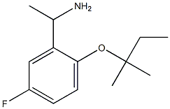 1-{5-fluoro-2-[(2-methylbutan-2-yl)oxy]phenyl}ethan-1-amine 结构式