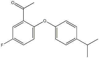 1-{5-fluoro-2-[4-(propan-2-yl)phenoxy]phenyl}ethan-1-one 结构式